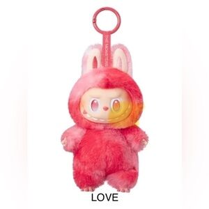 AUTHENTIC Pop Mart Labubu Big Into Energy Plush Pendant; CONFIRMED LOVE v3